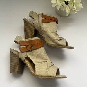 Soda Open Toe Bootie Sandal